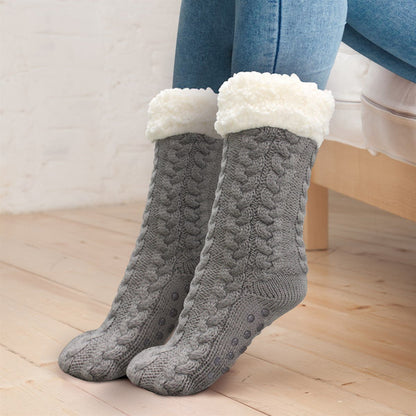 Sherpa Lined Slipper Socks