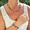 Baltic amber jewelry set necklace bracelet layered beads necklace natural gemstone necklace gift for women mom jewelry